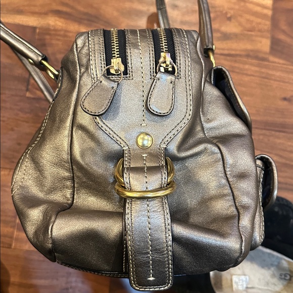 Coach Y2K Legacy Archive Peyton Metallic Leather Tote Bag Satchel 12791 - Picture 3 of 8